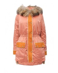 Женская розовая парка от Grafinia