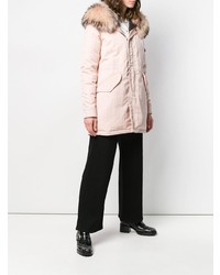 Женская розовая парка от Mr & Mrs Italy