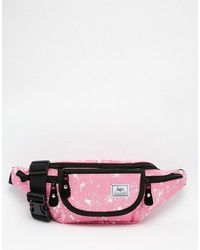 Розовая поясная сумка