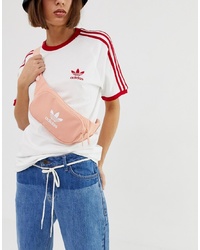 Розовая поясная сумка из плотной ткани от adidas Originals