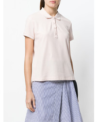 Женская розовая рубашка поло от Moncler