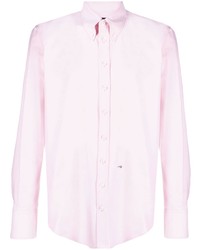 Мужская розовая рубашка с длинным рукавом с принтом от DSQUARED2