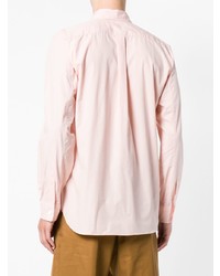 Мужская розовая рубашка с длинным рукавом с принтом от Comme Des Garçons Shirt Boys