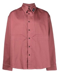 Мужская розовая рубашка с длинным рукавом от AV Vattev