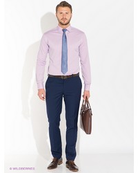 Мужская розовая рубашка с длинным рукавом от Bazioni