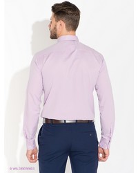 Мужская розовая рубашка с длинным рукавом от Bazioni