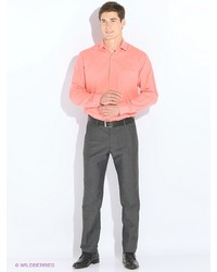 Мужская розовая рубашка с длинным рукавом от BIRIZ