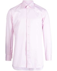 Мужская розовая рубашка с длинным рукавом от Brioni