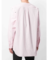 Мужская розовая рубашка с длинным рукавом от Raf Simons