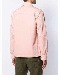 Мужская розовая рубашка с длинным рукавом от Ami Paris