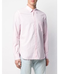 Мужская розовая рубашка с длинным рукавом от Aspesi