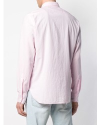 Мужская розовая рубашка с длинным рукавом от Aspesi