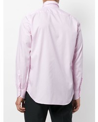Мужская розовая рубашка с длинным рукавом от Canali