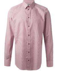 Мужская розовая рубашка с длинным рукавом от Dolce & Gabbana