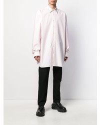 Мужская розовая рубашка с длинным рукавом от Raf Simons