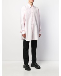 Мужская розовая рубашка с длинным рукавом от Raf Simons
