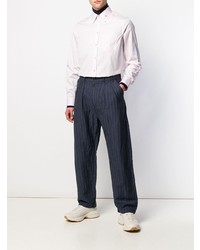 Мужская розовая рубашка с длинным рукавом от Gucci