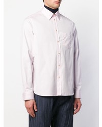 Мужская розовая рубашка с длинным рукавом от Gucci