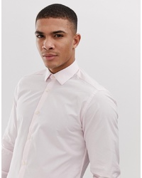 Мужская розовая рубашка с длинным рукавом от French Connection