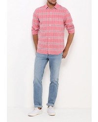 Мужская розовая рубашка с длинным рукавом от Gap