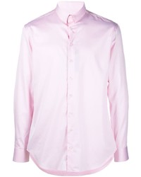 Мужская розовая рубашка с длинным рукавом от Giorgio Armani
