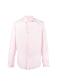 Мужская розовая рубашка с длинным рукавом от Gucci