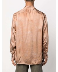 Мужская розовая рубашка с длинным рукавом от Ziggy Chen
