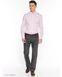 Мужская розовая рубашка с длинным рукавом от Incity