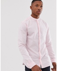Мужская розовая рубашка с длинным рукавом от Jack & Jones
