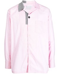 Мужская розовая рубашка с длинным рукавом от Kolor