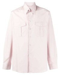 Мужская розовая рубашка с длинным рукавом от Lemaire