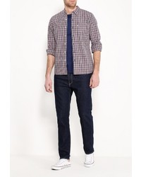 Мужская розовая рубашка с длинным рукавом от Levi's