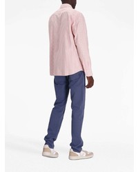 Мужская розовая рубашка с длинным рукавом от BOSS