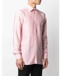 Мужская розовая рубашка с длинным рукавом от Gabriele Pasini