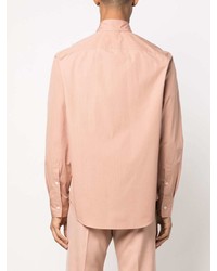 Мужская розовая рубашка с длинным рукавом от Lanvin