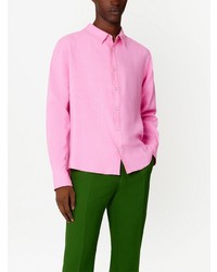 Мужская розовая рубашка с длинным рукавом от Ami Paris