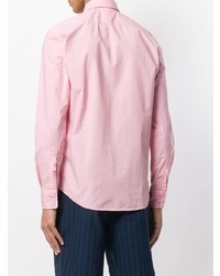 Мужская розовая рубашка с длинным рукавом от Aspesi