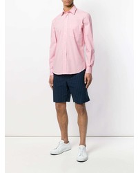 Мужская розовая рубашка с длинным рукавом от Aspesi