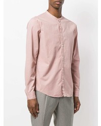 Мужская розовая рубашка с длинным рукавом от Dondup