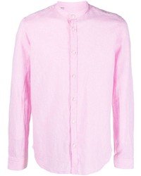 Мужская розовая рубашка с длинным рукавом от Manuel Ritz