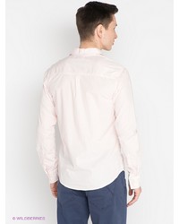 Мужская розовая рубашка с длинным рукавом от Mezaguz