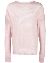 Мужская розовая рубашка с длинным рукавом от MM6 MAISON MARGIELA
