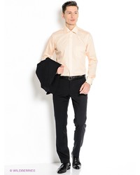 Мужская розовая рубашка с длинным рукавом от MONDIGO