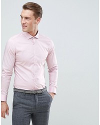 Мужская розовая рубашка с длинным рукавом от MOSS BROS