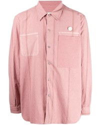 Мужская розовая рубашка с длинным рукавом от Oamc