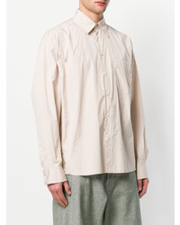 Мужская розовая рубашка с длинным рукавом от Marni