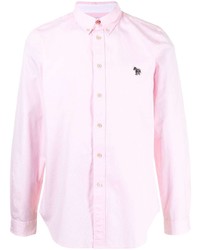 Мужская розовая рубашка с длинным рукавом от PS Paul Smith