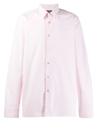 Мужская розовая рубашка с длинным рукавом от Raf Simons