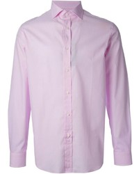 Мужская розовая рубашка с длинным рукавом от Ralph Lauren