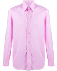 Мужская розовая рубашка с длинным рукавом от Salvatore Piccolo